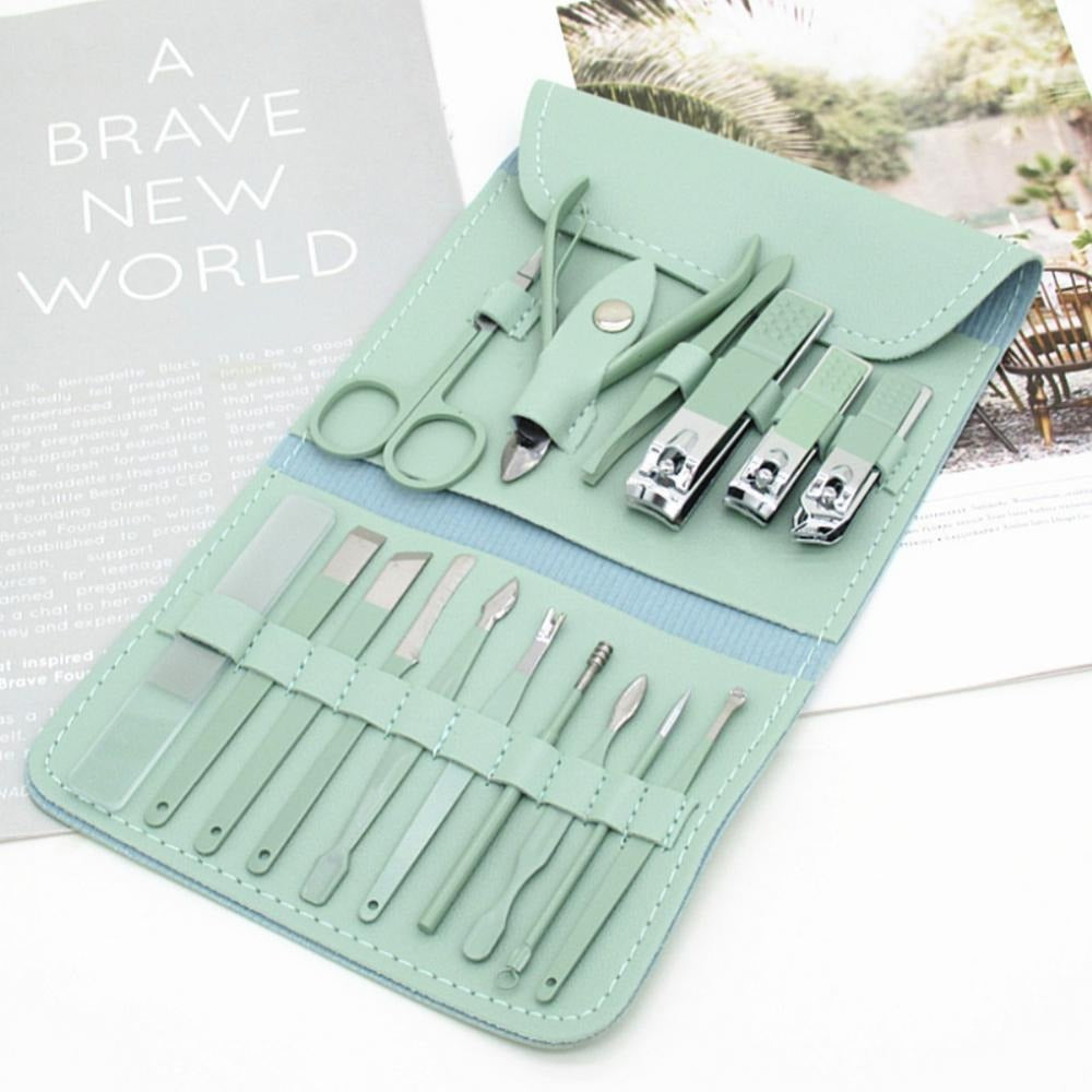 16-Piece Nail Care Kit โ Manicure & Pedicure Set with Travel Case