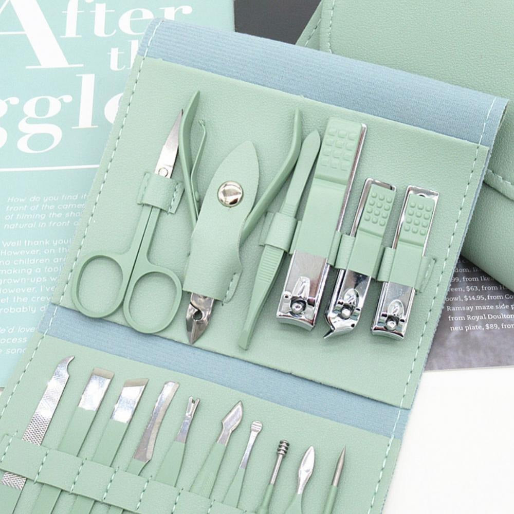 16-Piece Nail Care Kit โ Manicure & Pedicure Set with Travel Case