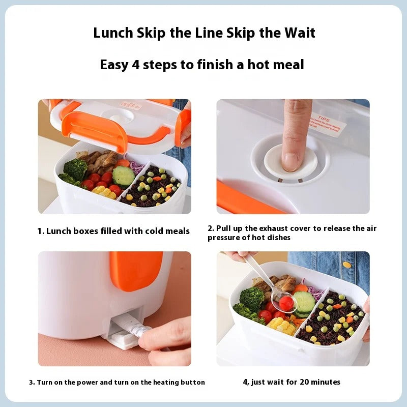 NEW Electric Lunch Box Portable Electric Heating Food Container for Office Lunch Box