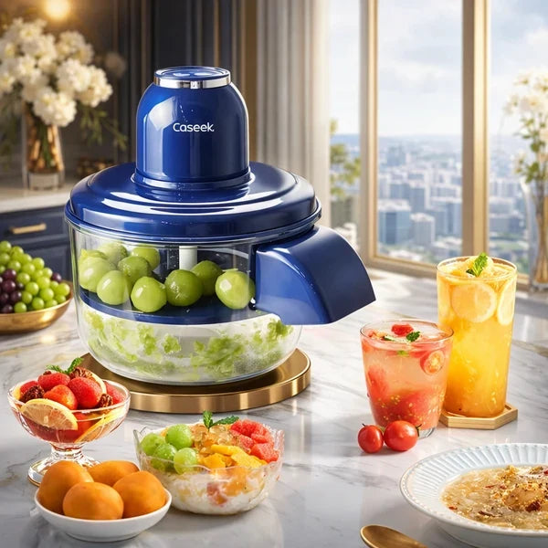 Rechargeable Vegetable & Fruit Chopper – Electric Food Cutter with Bowl